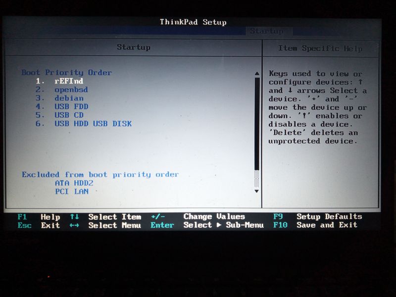 Configuración bios 2
